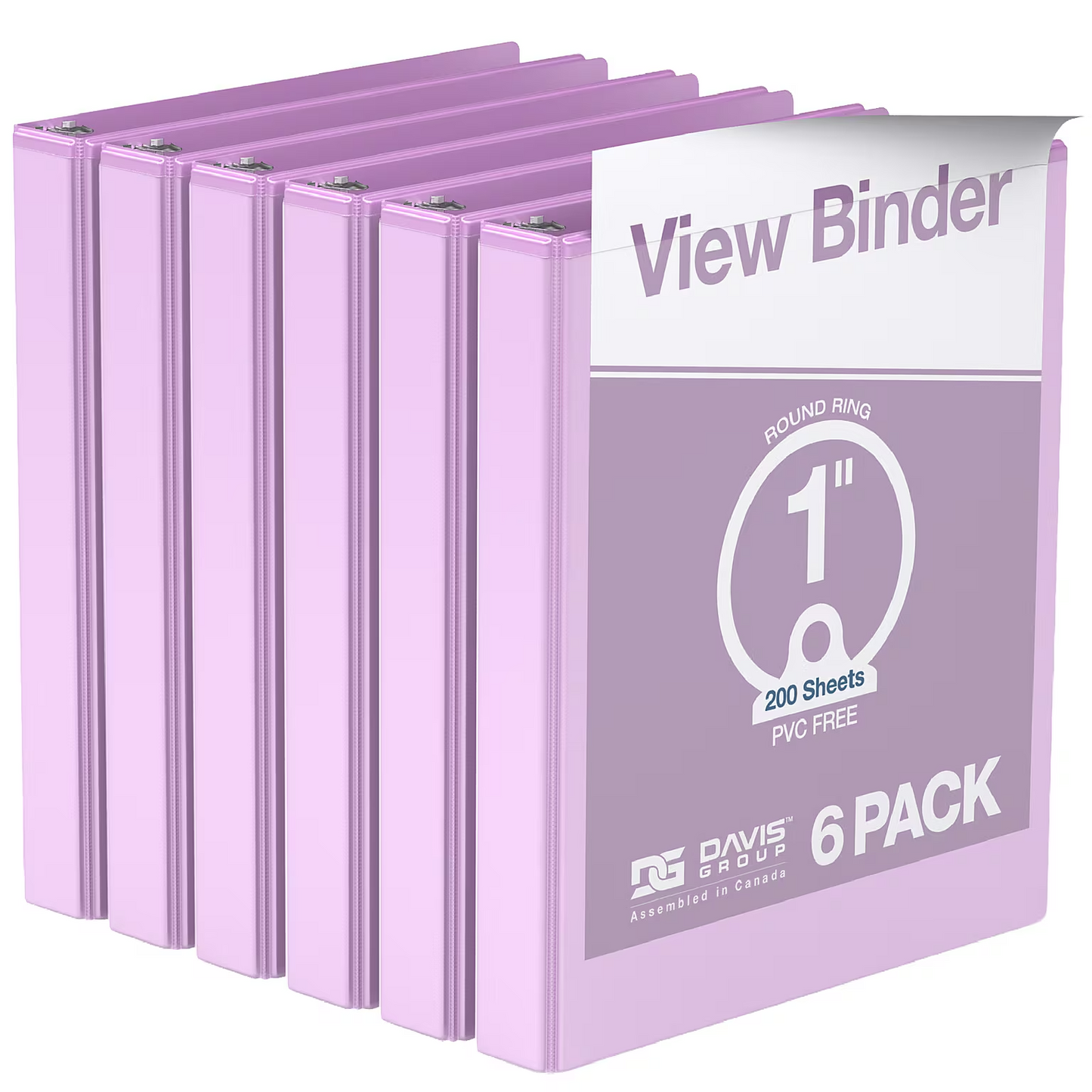 Davis Group Economy View Binders - Pastel Colors