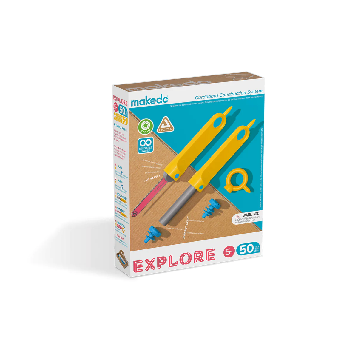 Makedo EXPLORE (For 1-2 makers, 50 piece set)
