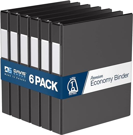 Premium Economy Binders - Round Ring (6-pack)