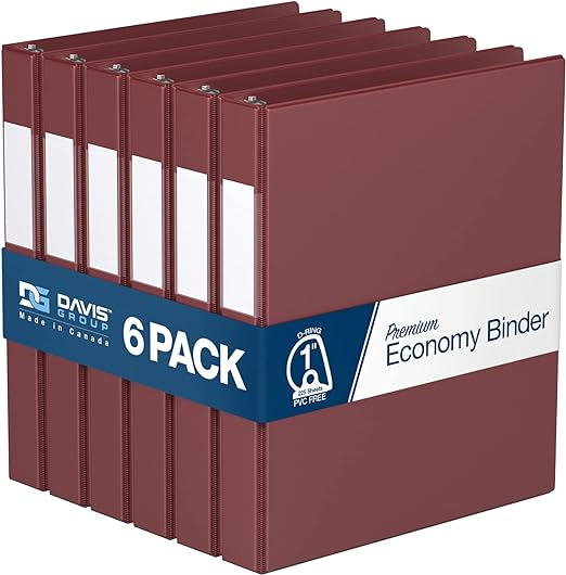 Premium Economy Binders - Round Ring (6-pack)
