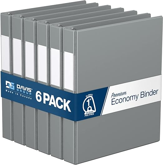 Premium Economy Binders - Round Ring (6-pack)