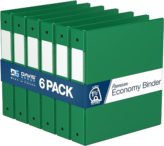 Premium Economy Binders - Round Ring (6-pack)