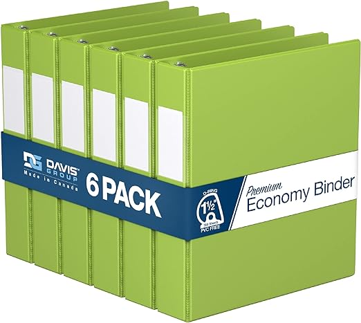 Premium Economy Binders - Round Ring (6-pack)