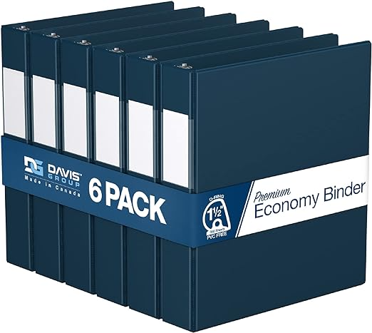 Premium Economy Binders - Round Ring (6-pack)