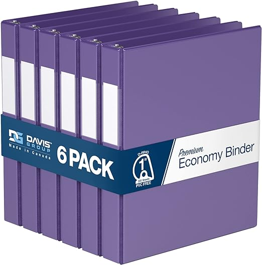 Premium Economy Binders - Round Ring (6-pack)