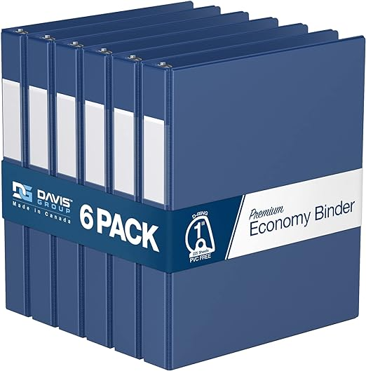 Premium Economy Binders - Round Ring (6-pack)