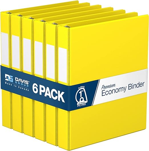 Premium Economy Binders - Round Ring (6-pack)