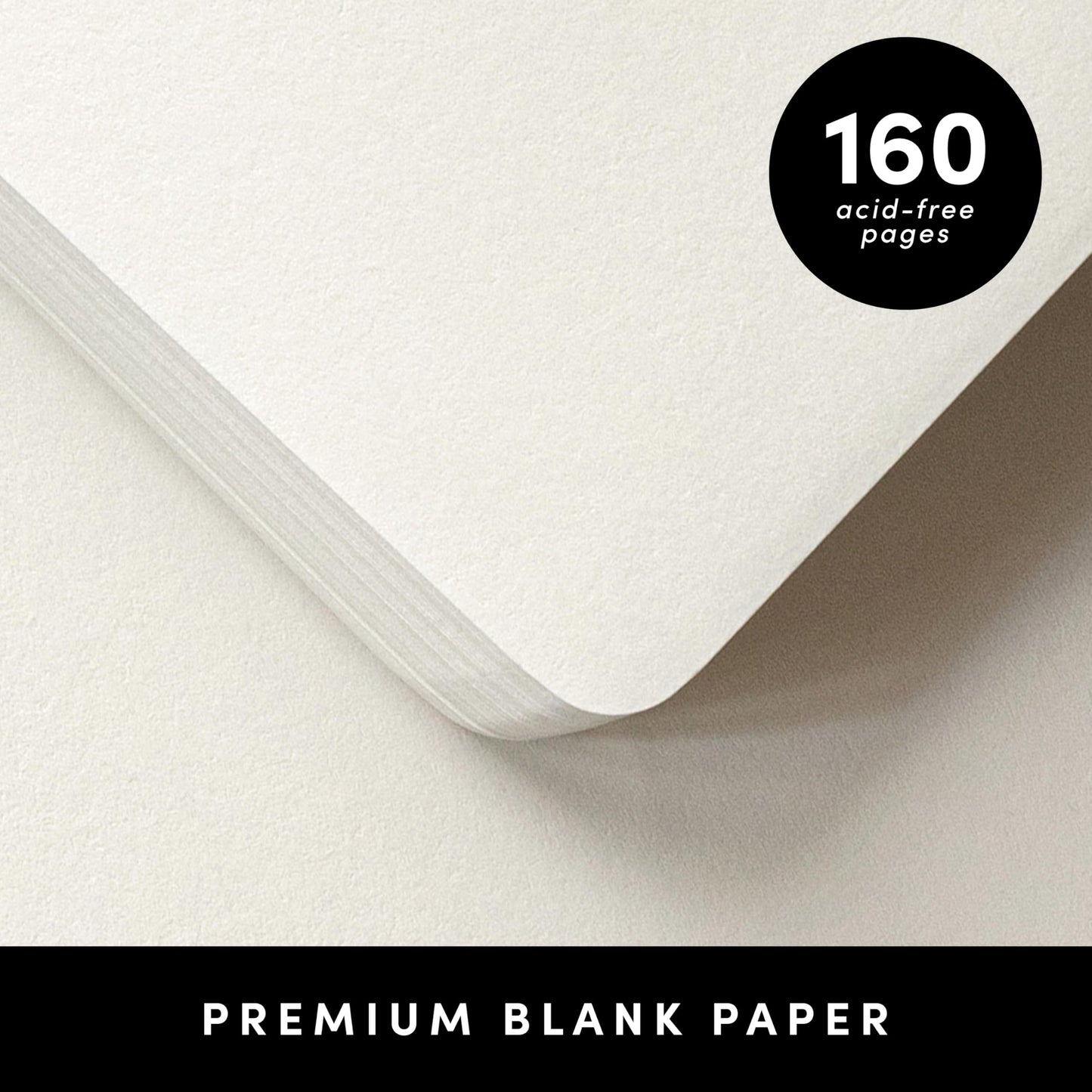 PAPERAGE Lined Journal Notebook, (Blush), 160 Pages, Medium 5.6 in x 8 in - 100 GSM Thick Paper – Hardcover Journaling Notebook for Work, School & Note Taking