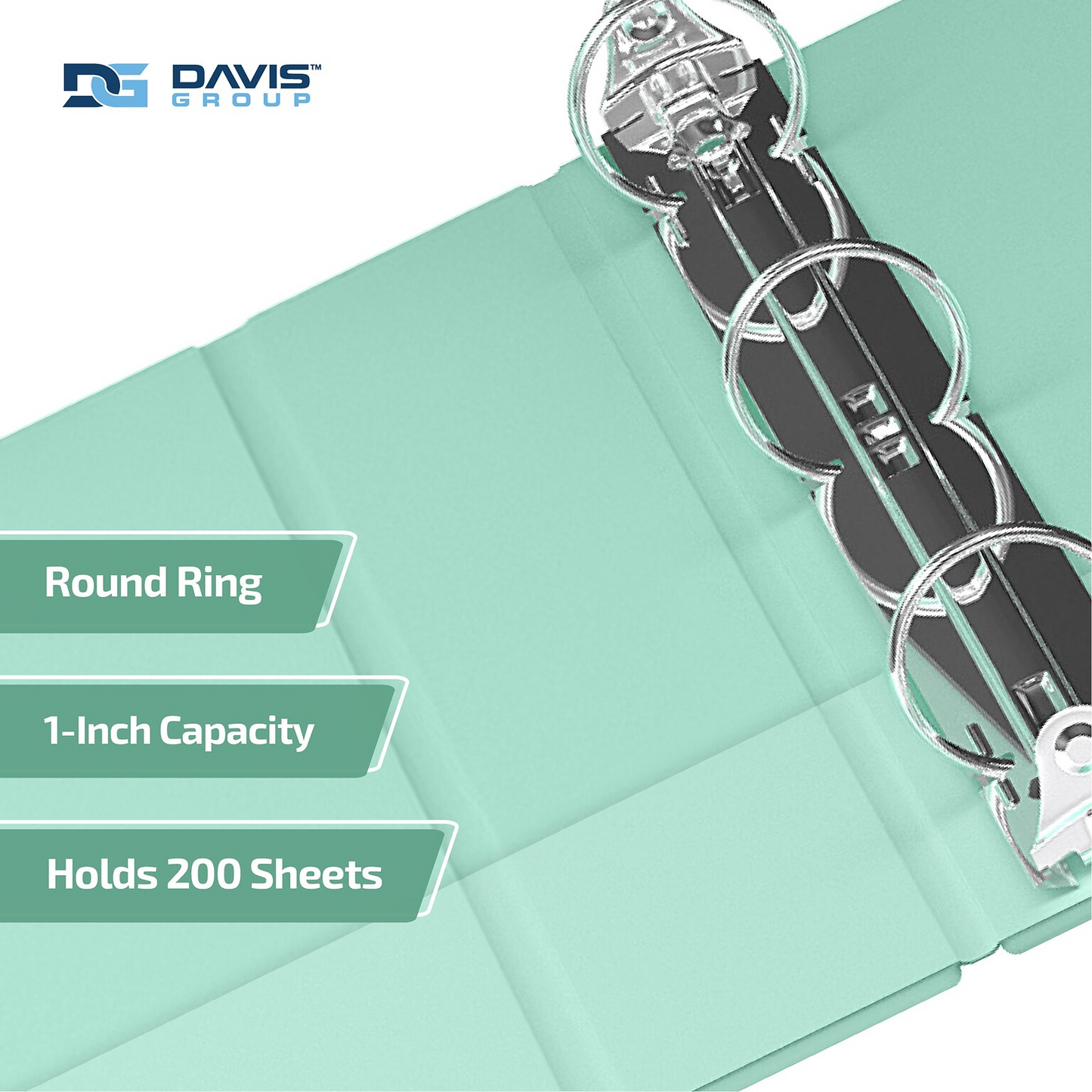 Davis Group Economy View Binders - Pastel Colors