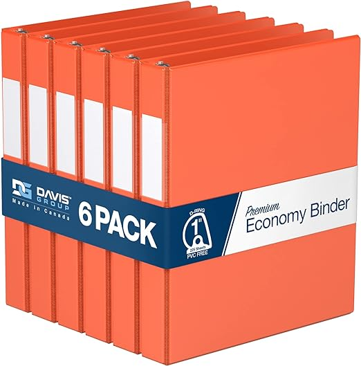 Premium Economy Binders - Round Ring (6-pack)