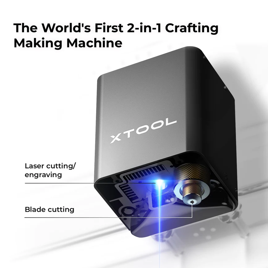 xTool M1 Desktop Laser and Blade Cutting Machine