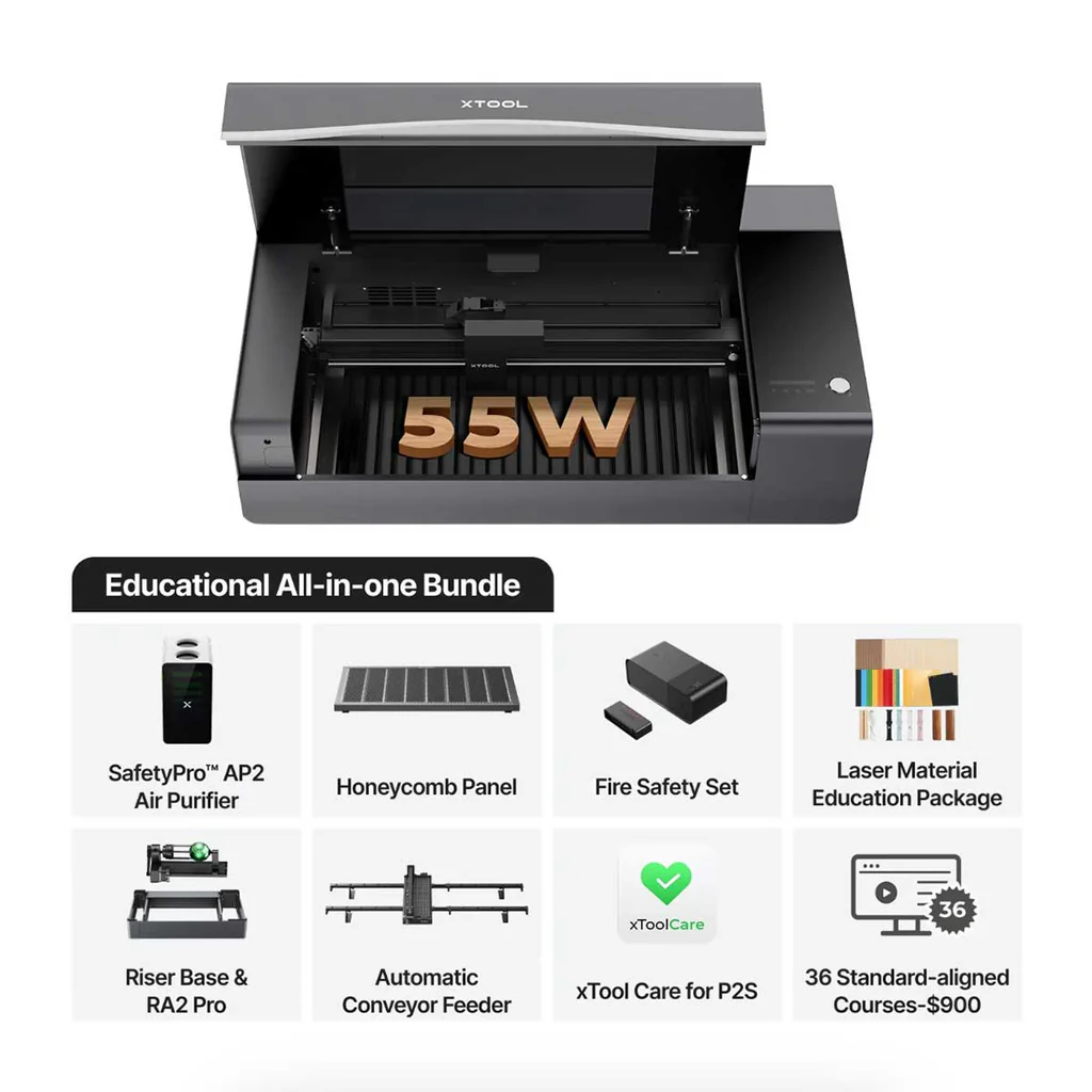 xTool P2S Educational All-in-one Bundle (including xTool Care)