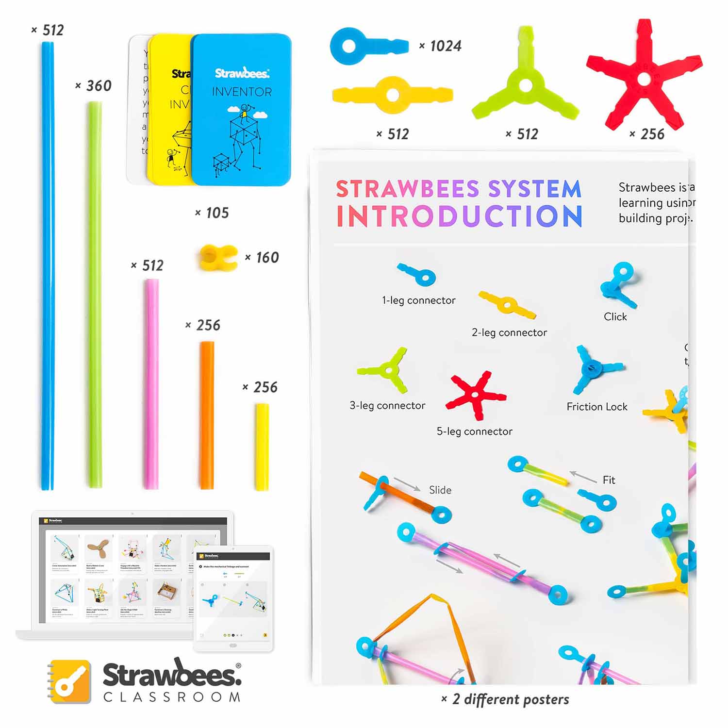 Strawbees Structures Strawbees STEAM Classroom – Ready2STEM