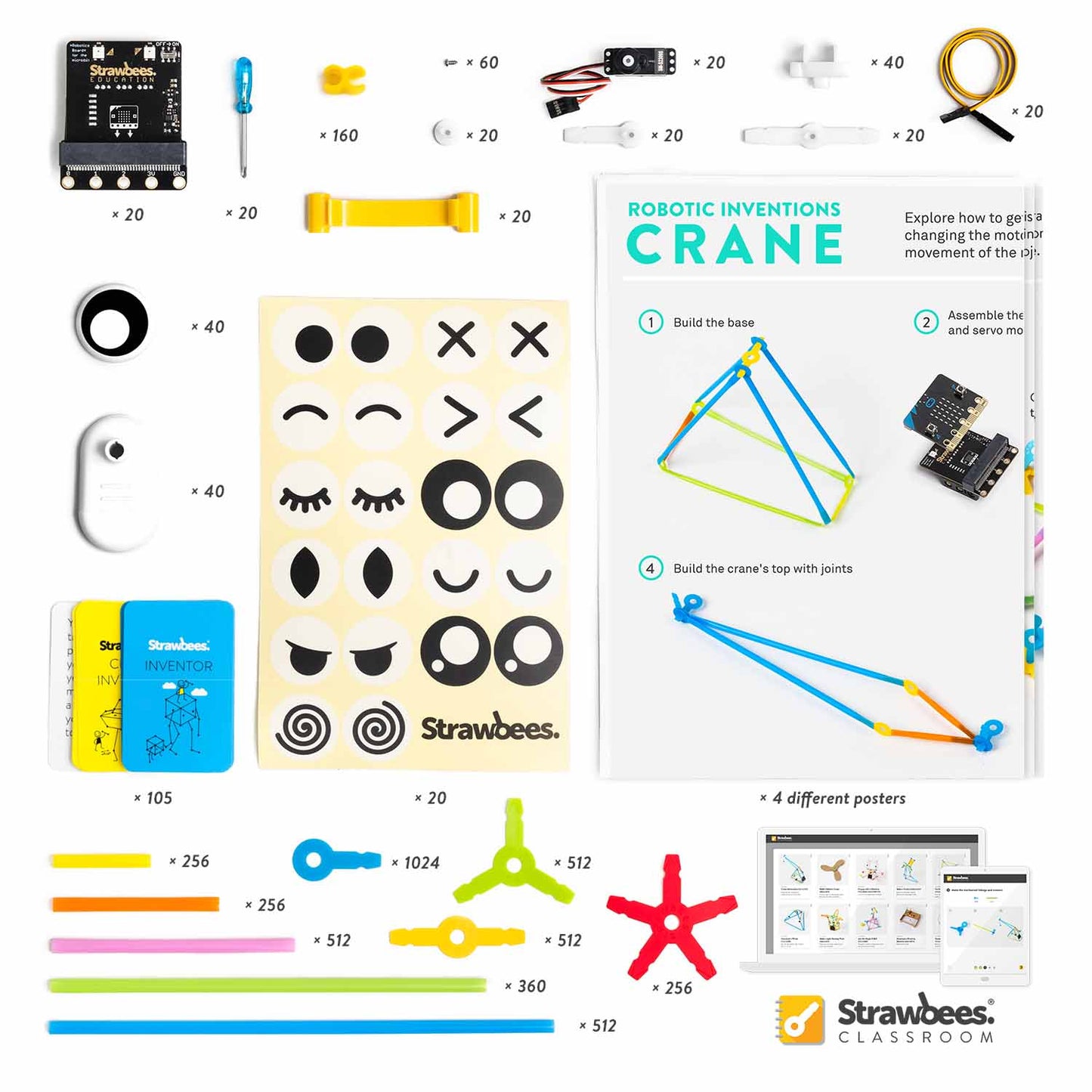 Ready2STEM - Strawbees STEAM Classroom Robotics - w/out micro:bit