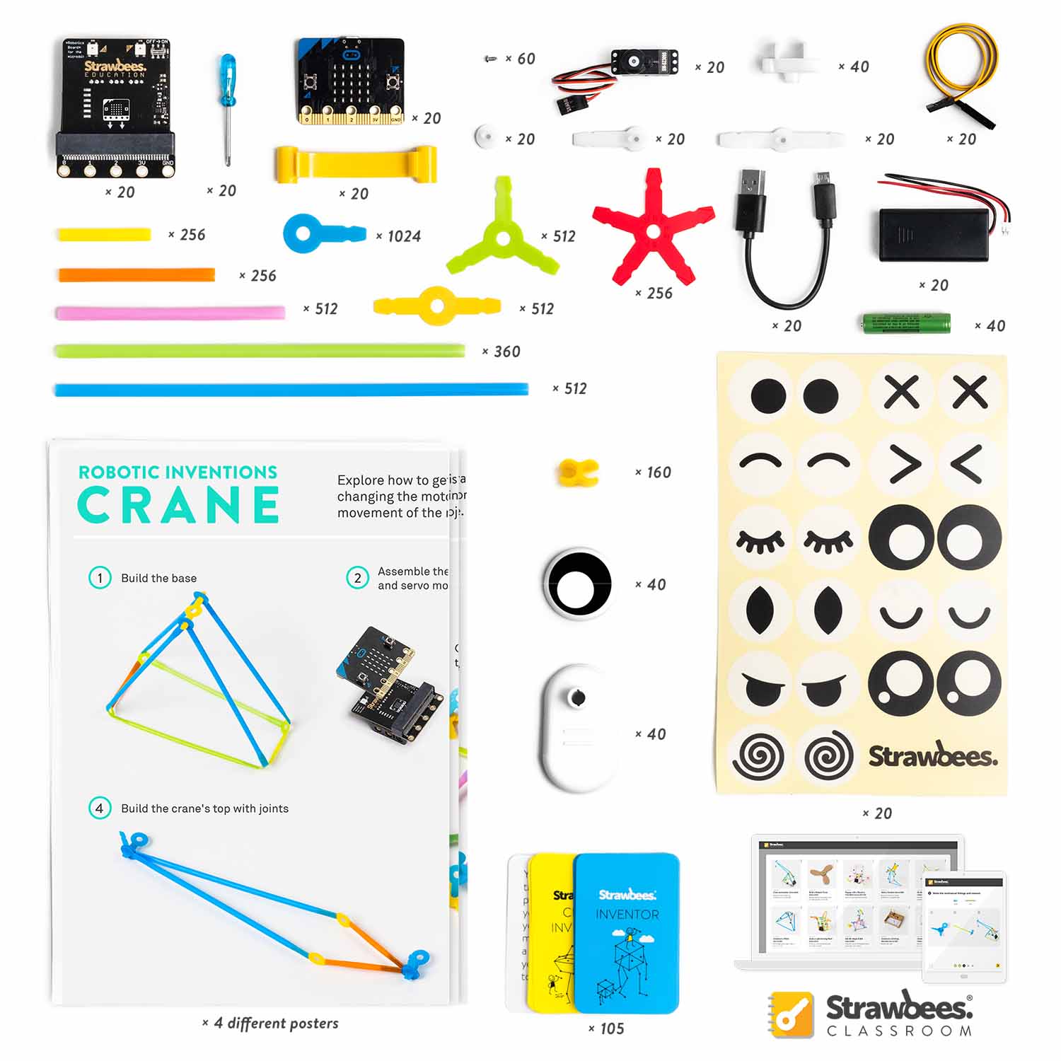 Ready2STEM - Strawbees STEAM Classroom Robotics - w/micro:bit