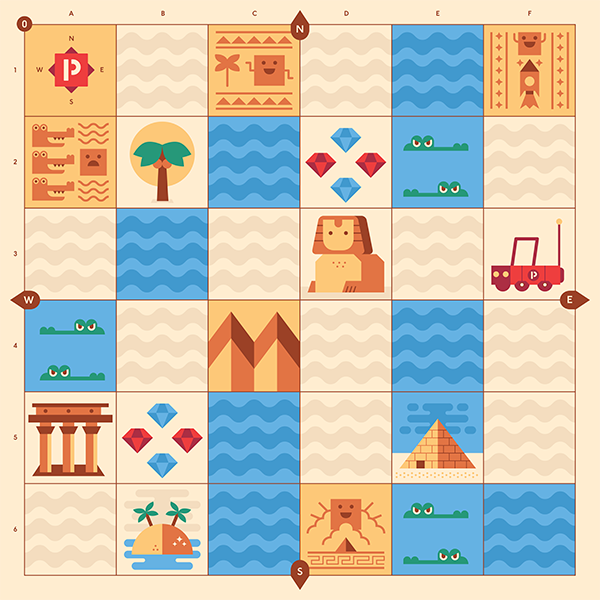 Ready2STEM - Cubetto Ancient Egypt Adventure Map