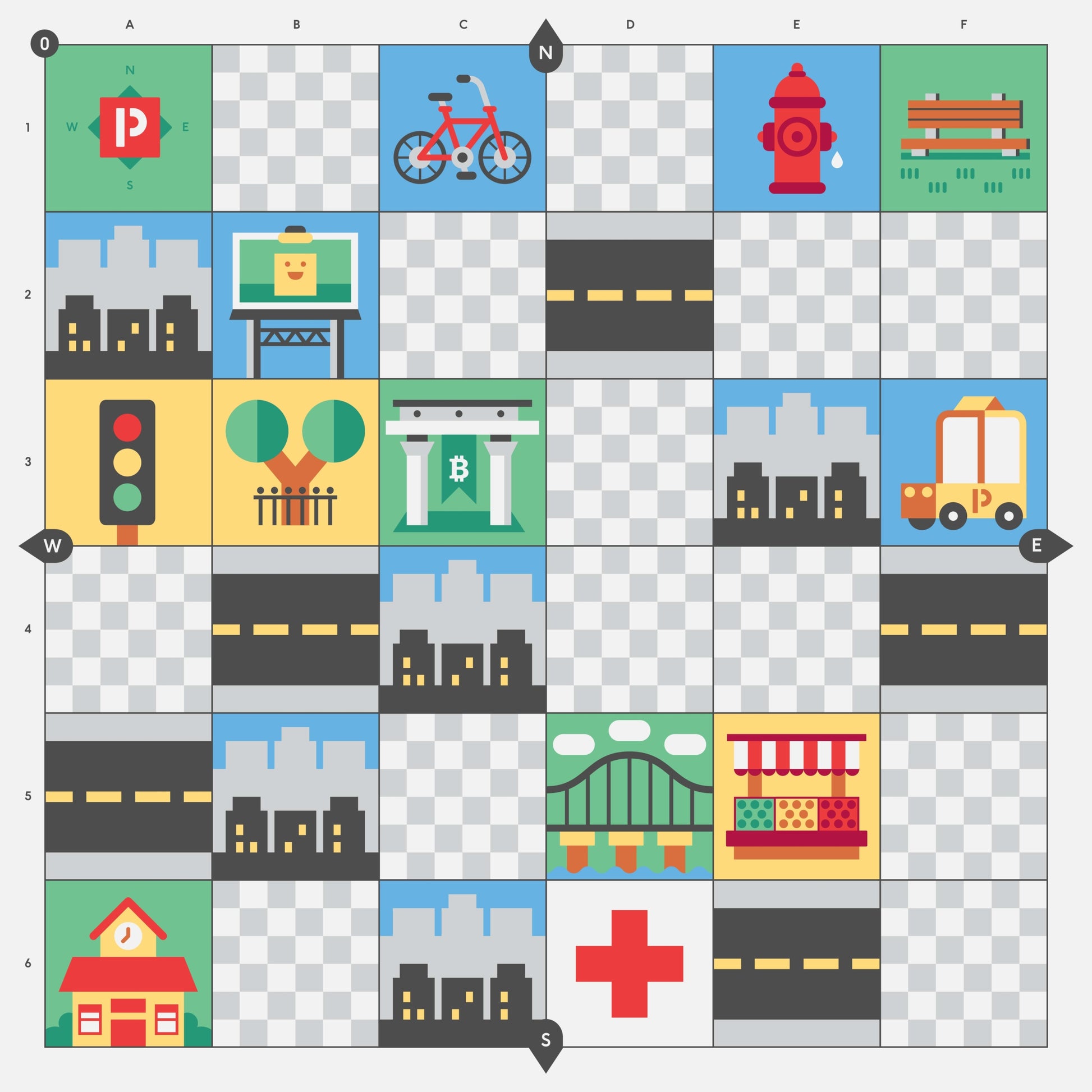 Ready2STEM - Cubetto Big City Adventure Map