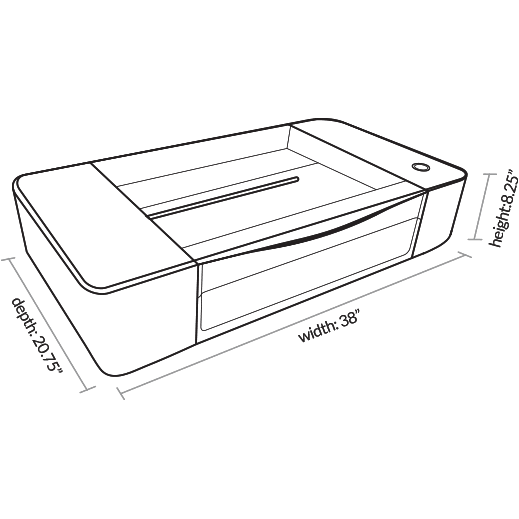 Ready2STEM - Glowforge Pro 45 Watt 3D Laser Cutter, Engraver