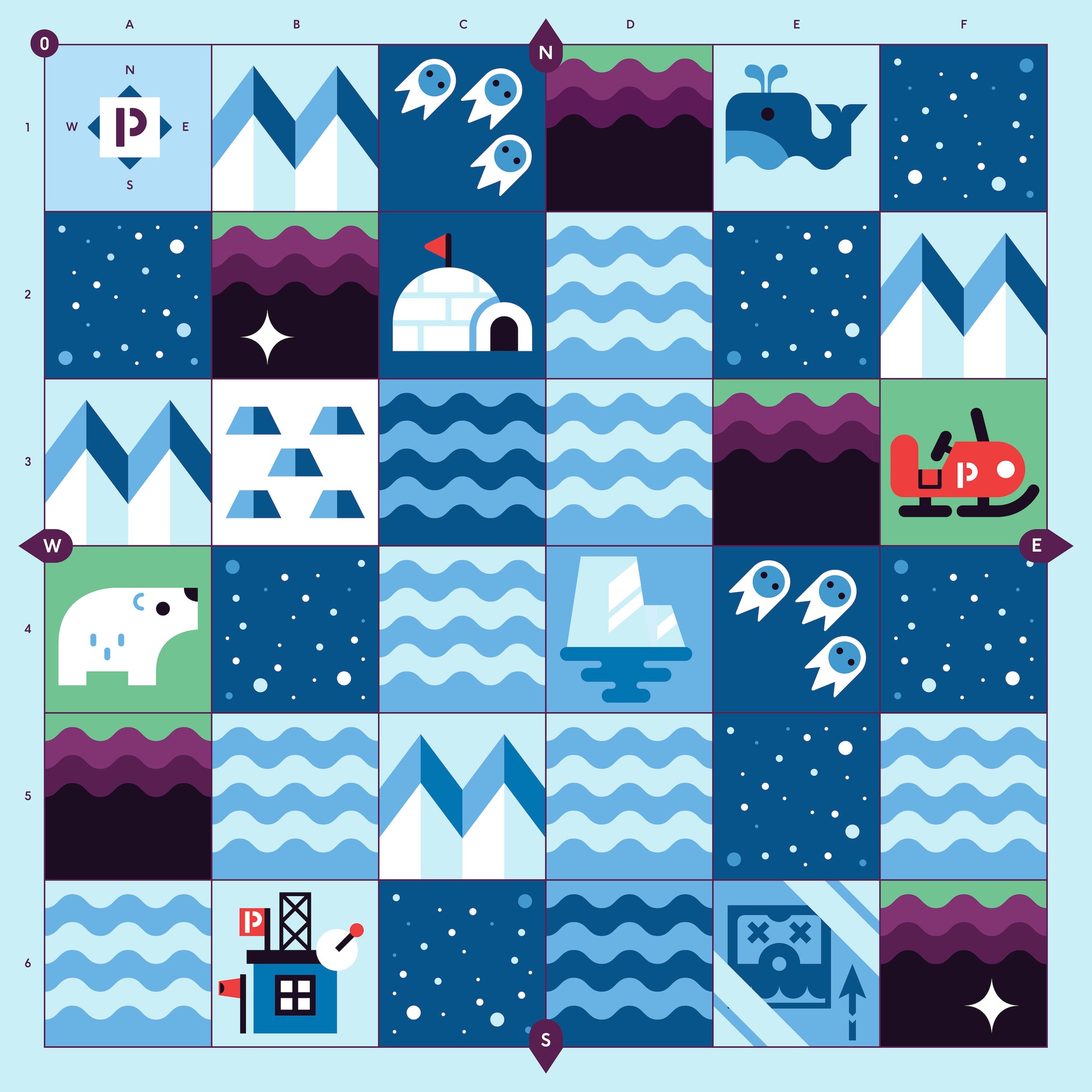 Ready2STEM - Cubetto Polar Expedition Adventure Map